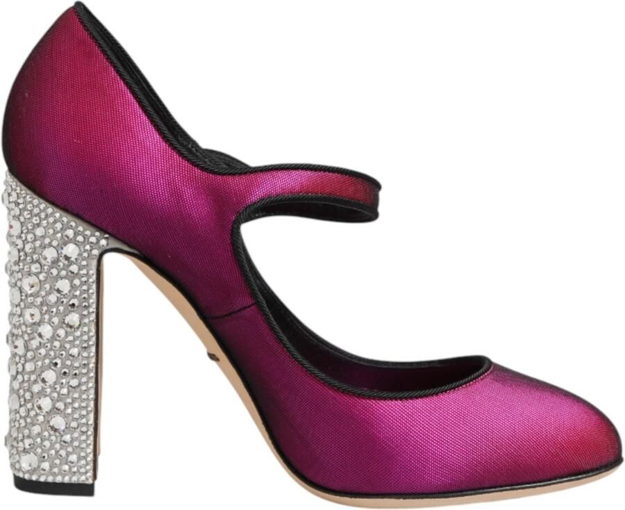 Dolce & Gabbana Roze Strass Mary Janes Hakken Pumps Schoenen