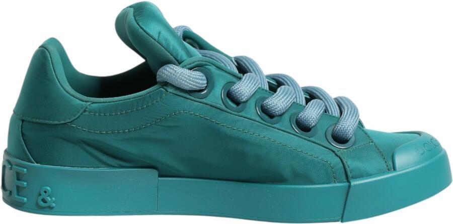 Dolce & Gabbana Teal Portofino Heren Laagste Sneakers Schoenen