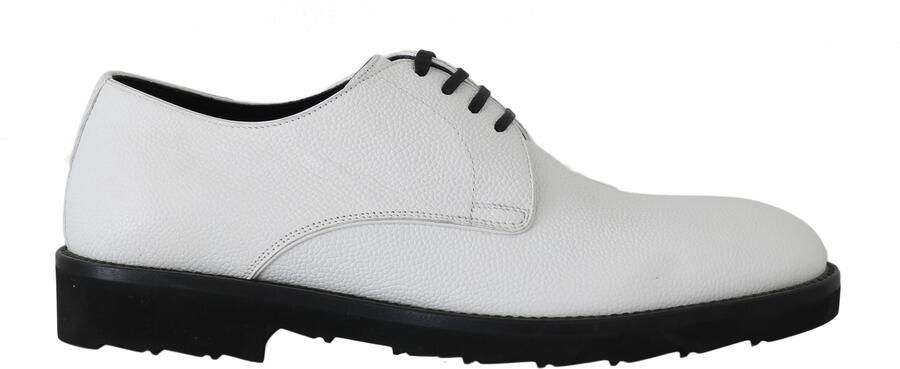 Dolce & Gabbana Witte Leren Derby Formele Schoenen