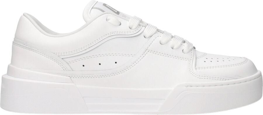 Dolce & Gabbana Witte Leren Lage Sneakers