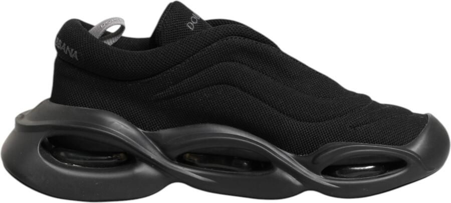 Dolce & Gabbana Zwart Veterschoen Wave Low Top Heren Sneakerschoenen