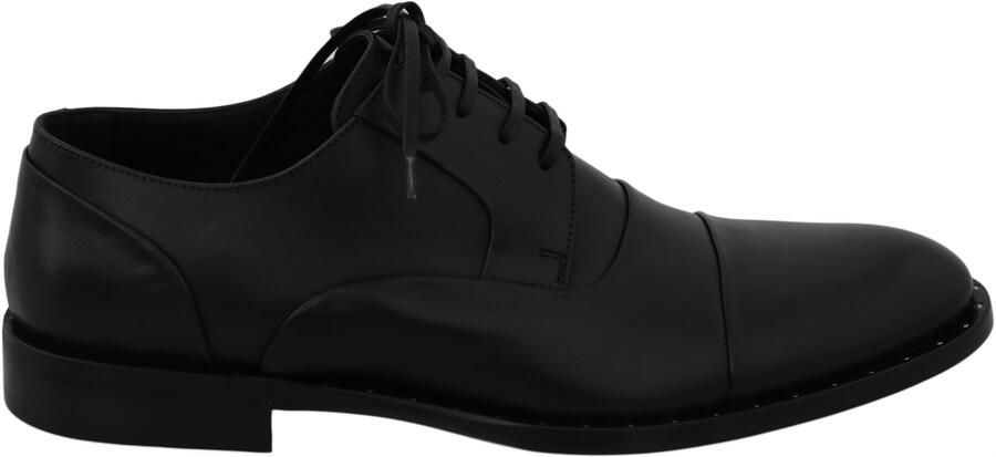 Dolce & Gabbana Zwarte Leren Derby Formele Schoenen