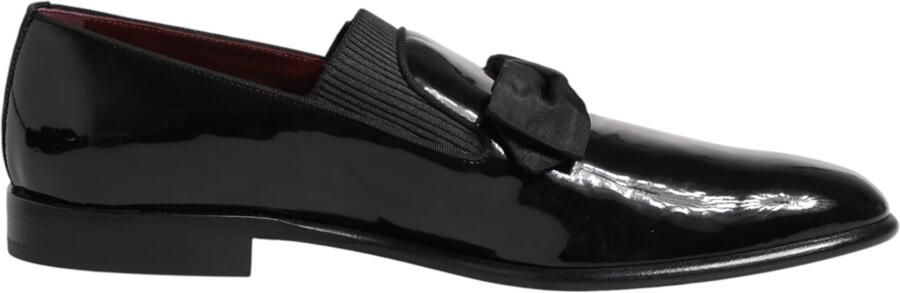 Dolce & Gabbana Zwarte Leren Instap Herenschoenen Loafers