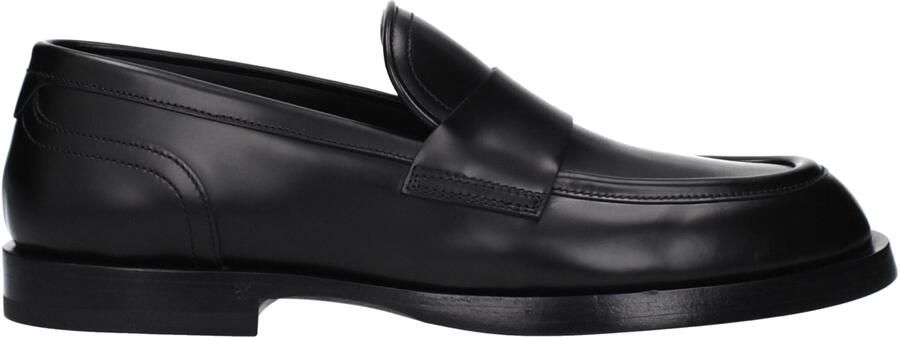 Dolce & Gabbana Zwarte Leren Instap Loafers