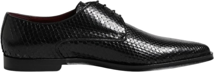 Dolce & Gabbana Zwarte Leren Veterschoenen Heren Derby Shoes