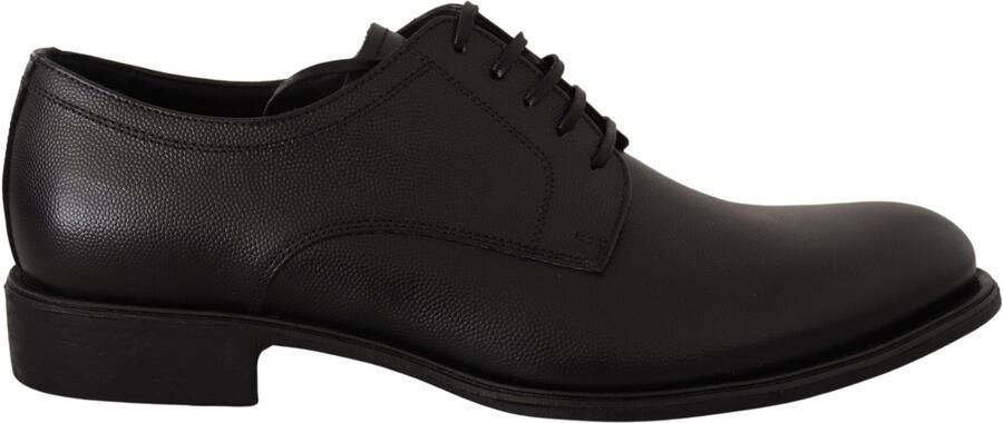 Dolce & Gabbana Zwarte Leren Veterschoenen voor Mannen