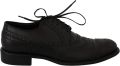Dolce & Gabbana Zwarte Leren Wingtip Oxford Dresschoenen - Zwart