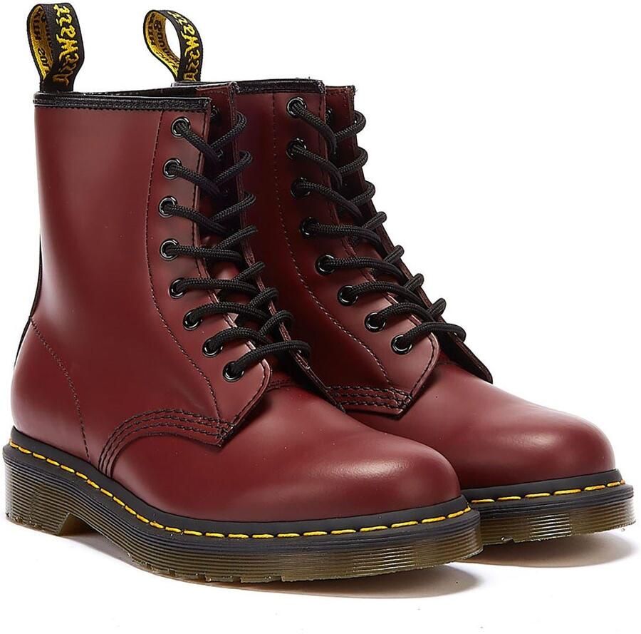 Dr. Martens Dr Martens 1460 Gladde Dames Kersenrode Leren Laarzen
