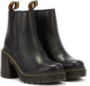 Dr. Martens Winkel Voor Spence Sendal Leren Zwarte Laarzen Voor Dames