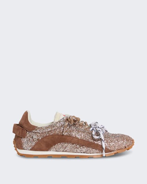Dsquared2 Dames leren sneaker met veters