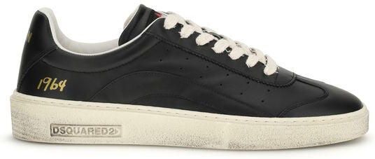 Dsquared2 Dsquared² Zwarte Kalfsleer Bos Taurus Lage Sneakers