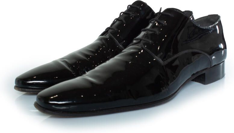 Dsquared2 Lakleren veterschoenen in zwart
