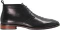 Dune London Heren Mervin Leren Chukka Laarzen met Lage Hak (Zwart) - Zwart