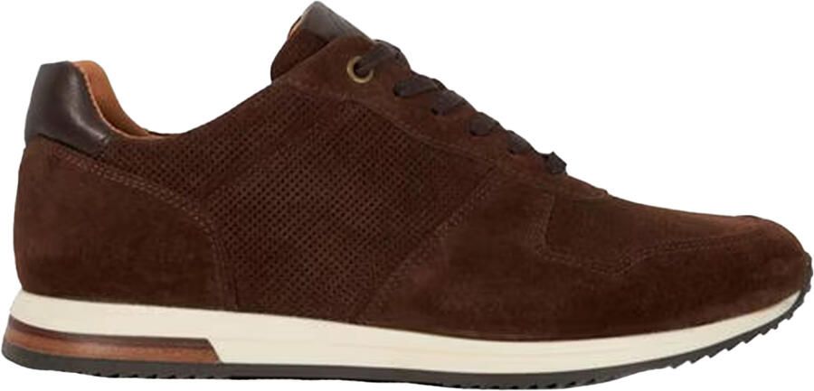 Dune London Heren Trilogy Suède Trainers (Bruin)