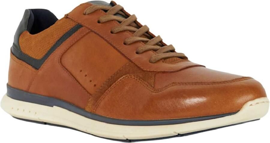 Dune London Torben leren sneakers voor heren (Tan)