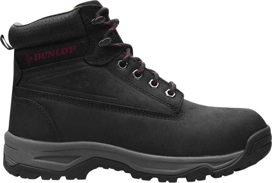 Dunlop Dames Nubuck veiligheidslaarzen met stalen neus (Zwart)