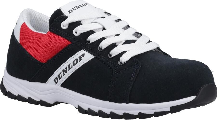 Dunlop Street Response Suède Heren Veiligheidsschoenen Donkerblauw Rood Wit