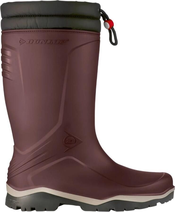 Dunlop Unisex Blizzard Wellington Laarzen voor volwassenen (Bordeauxrood Grijs Zwart)