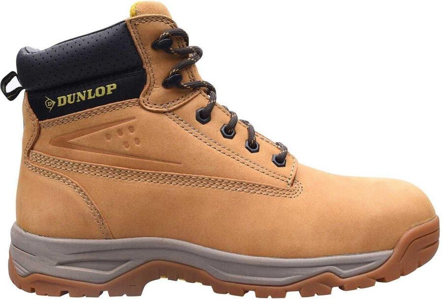 Dunlop Veiligheidslaarzen voor heren van nubuck met stalen neus (Honing)