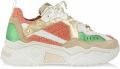 DWRS Label J5217-25 pluto terry orange green 3323 - Oranje