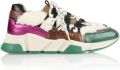 DWRS Label Los angeles teddy b9101-82 off white dark green 3342 - Wit