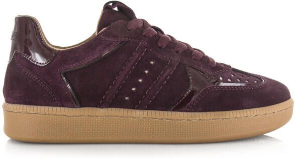 DWRS Label Mirabel cranberry lage sneakers dames