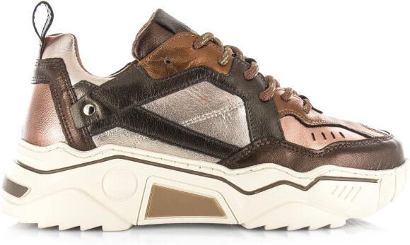 DWRS Label Pluto drk brown cipra lage sneakers dames
