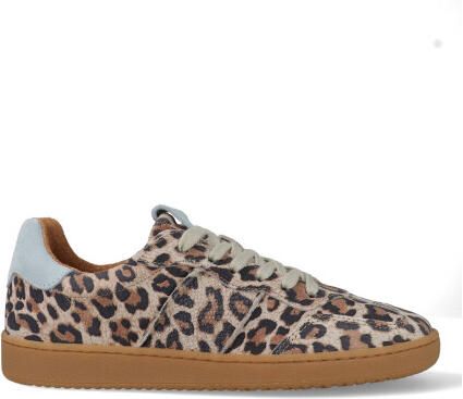 DWRS Label Poona leopard b11456-54-8368 beige lichtblauw