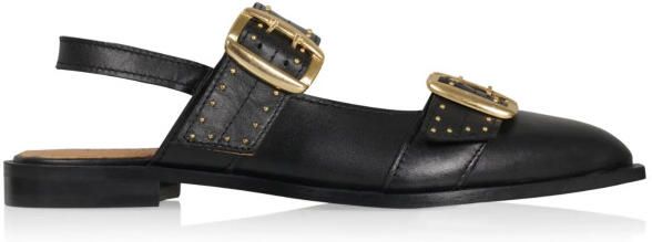 DWRS Label Port isabel black slingbacks slingback sandalen dames
