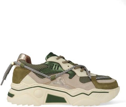 DWRS Label Sneakers jupiter olijf off white