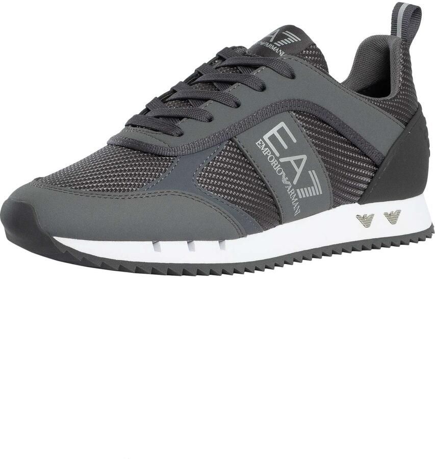 EA7 Mesh Logo-Sneakers Grijs