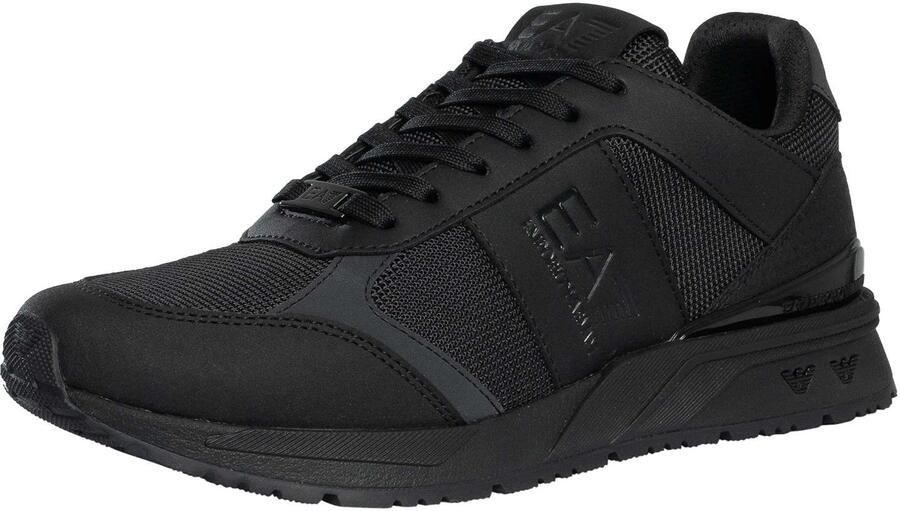 EA7 Mesh Logo-Sneakers Zwart