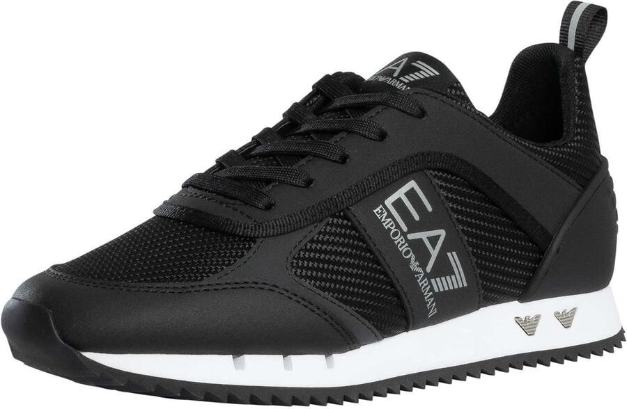 EA7 Mesh Logo-Sneakers Zwart