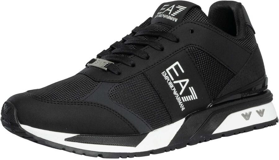 EA7 Mesh Logo-Sneakers Zwart