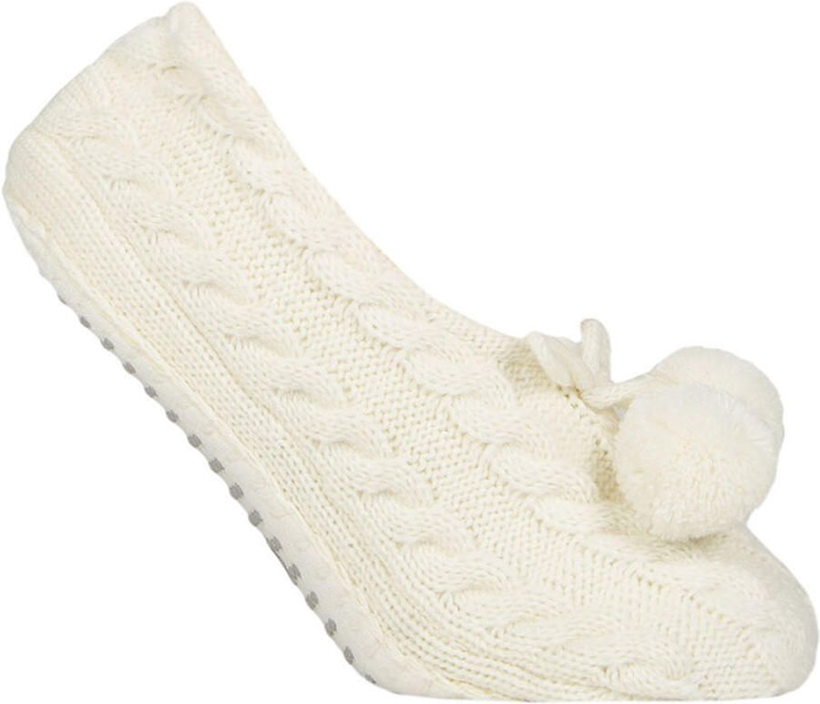 Elle 1 Paar Dames Kabelbrei Mocassinschoen Bootie Warme Zachte Gezellige Binnenpantoffels