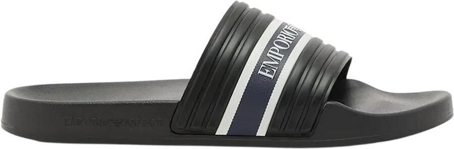 Emporio Armani heren slippers met adelaarmotief