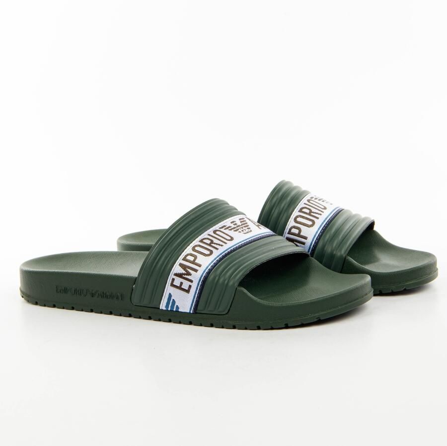 Emporio Armani herenklompen met adelaarsmotief
