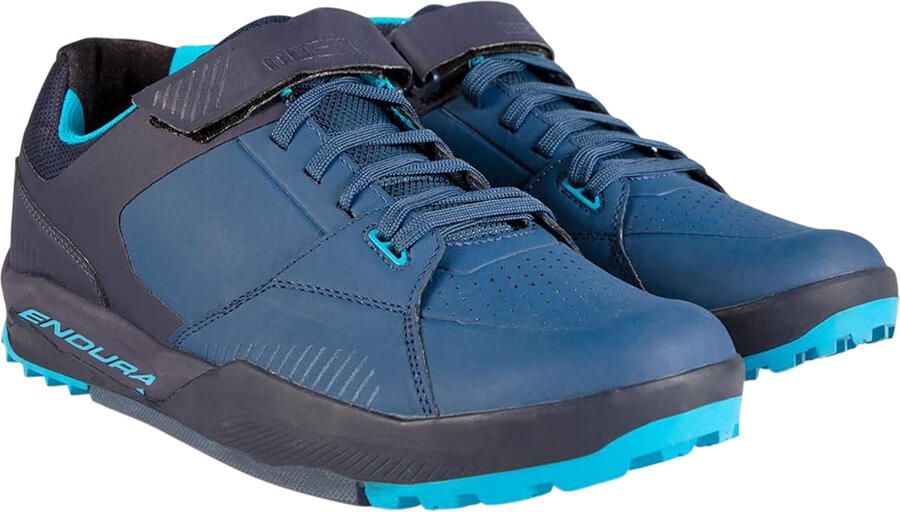 Endura Heren Mt500 Burner Grip Schoenen (Marineblauw)