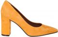 Evaluna EL1791 prachtige suède pump van hoge kwaliteit in Oranje( Flecce) de mode trend - Oranje