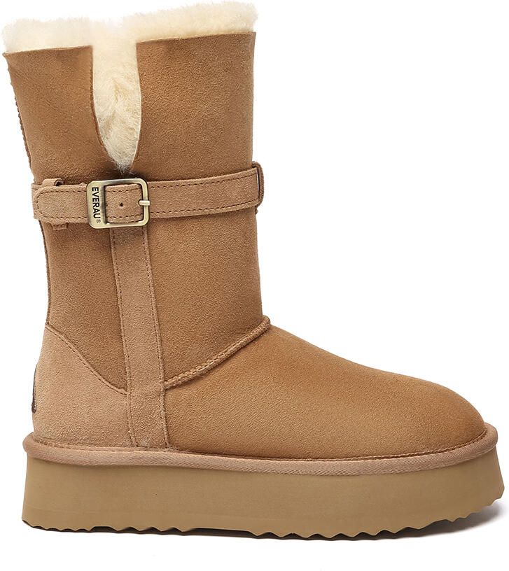 EverAU Australia EVER AU Australia Dames Brush 3-Way Style Platform Mid Boots