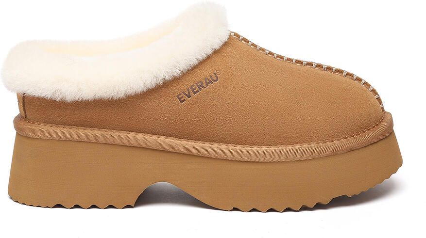 EverAU Australia EVER AU Australië Dames Savanna Enkellaars Chunky Platform Schapenvachtlaarzen