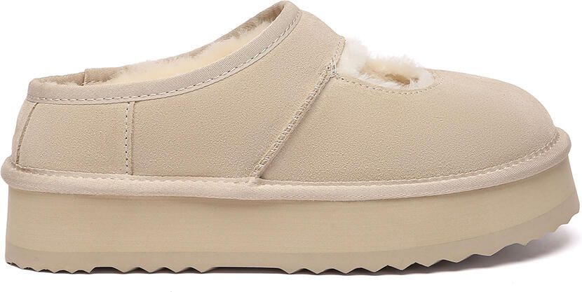 EverAU Australia EVER AU Australië Vrouwen Gevederde Enkel Platform Slippers