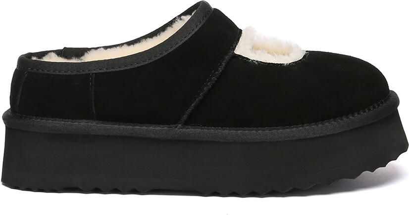 EverAU Australia EVER AU Dames pantoffels met plateauzool – Plumed