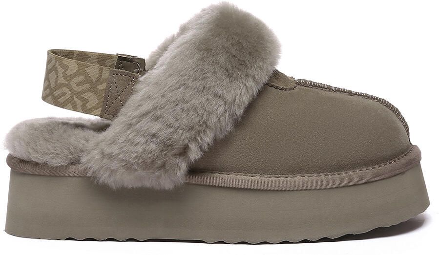 EverAU Australia EVER AU Platformpantoffels met verwijderbare riem voor dames-WAGTAIL