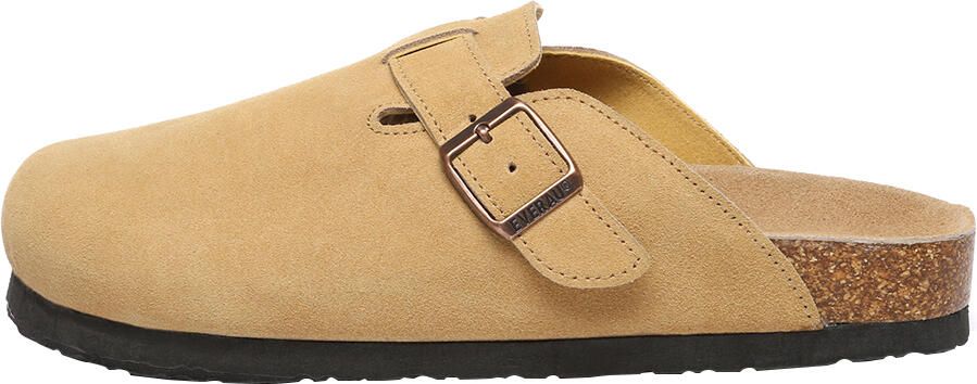 EverAU Australia EVER AU Vrouwen Pintail Leren Comfort Klomp Sandalen Camel Suede