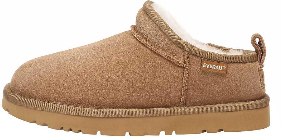 Everau Dames Kwartelleer Slippers (Kastanje)