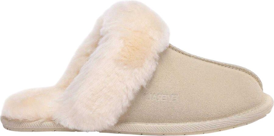 Everau Dames Suède pantoffels (Zand)