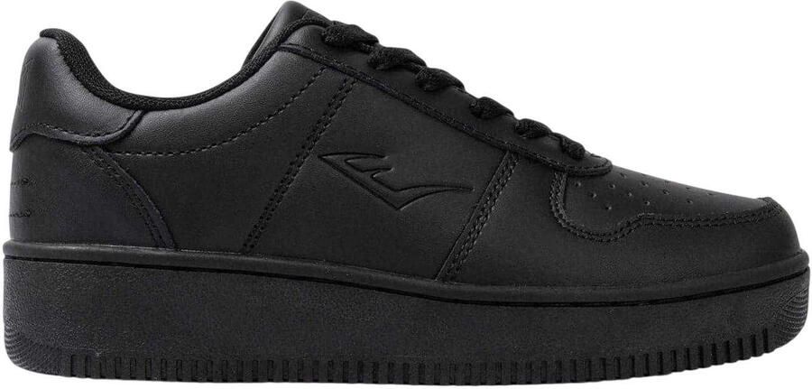 Everlast Dames Hanshi Leren Platform Trainers (Zwart)