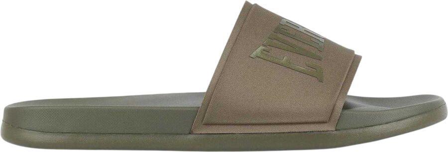 Everlast Heren Godan-slippers met gewatteerde bandjes (Donkere Khaki)