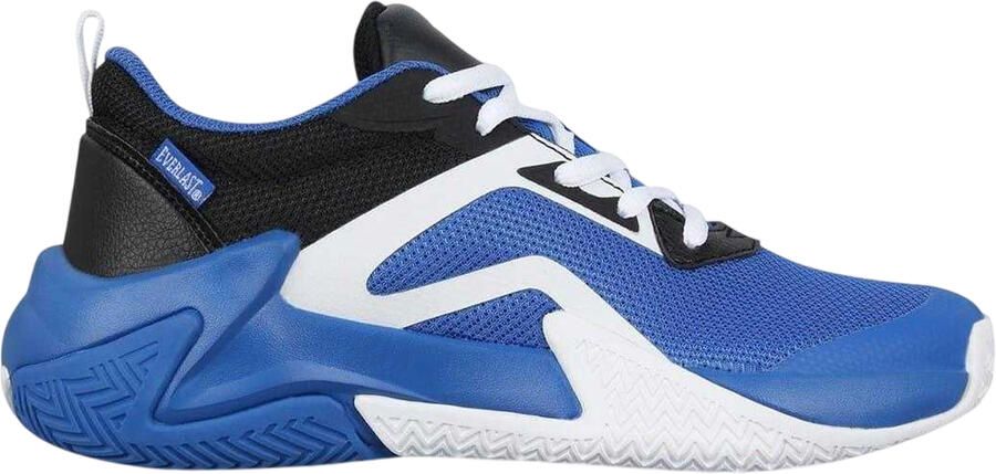 Everlast Kinderen Contrast Leer Veterschoenen (Blauw Wit Zwart)